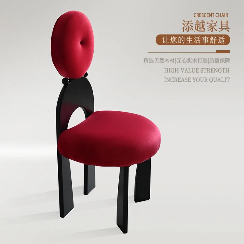 Nordic Bedroom Makeup Chair Modern Dresser Accent Wooden Dining Chair Luxury Relax Minimalist Design Home Furniture Cadeira LLMC