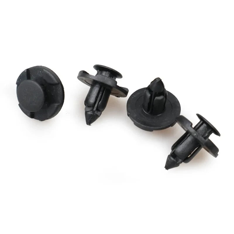 100Pcs 8mm Auto Fasteners Rivets Clips for Nissan Automotive Fastener Clips Body Push Retainer Bumper Trim Retainer Fastener Kit
