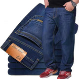 Mens Large Size Black Jeans 10XL Oversize High Waist Loose Trousers Husband Plus Size Loose Denim Trousers Blue Male Denim Pants