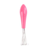 1 pieza de limpiador de cepillos de pelo con peine de color aleatorio, herramienta de limpieza de peine de plástico integrada.