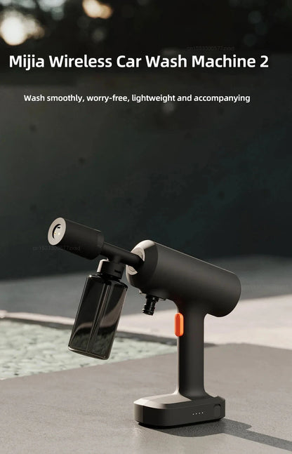 Xiaomi Mijia Wireless Car Washer 2 160L/h Large Water Volum Efficient Flushing Auto High Pressure Car Wash Gun Washer for Home