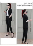 Conjunto de traje de tres piezas para mujer, elegante y a la moda, para primavera y otoño, ropa profesional de verano, novedad