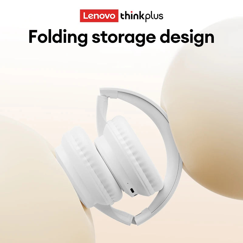 Lenovo TH11 Over-Ear Headsets Bluetooth 5.4 HI-FI Stereo Noise Cancelling Headphones Wireless Wired Gaming Earphones Comfortable