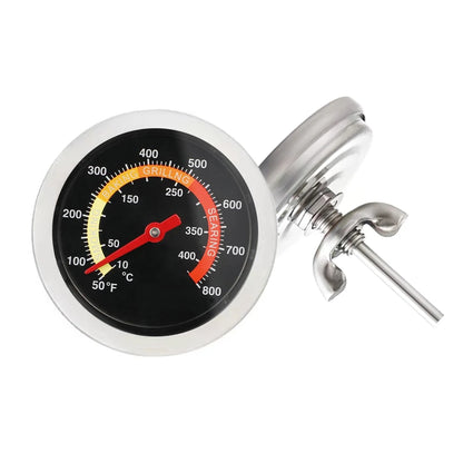 52mm 10℃-400℃ Kitchen Cooking Thermometer Meat Food Temperature Test Meter for Oven BBQ Grill with Probe Heat Barbecue