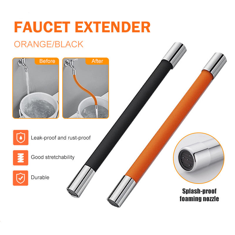 360° Rotating Silica Gel Faucet Extender Flexible Bending Bathroom Faucet Sink Universal Splash Extender Kitchen Accessories