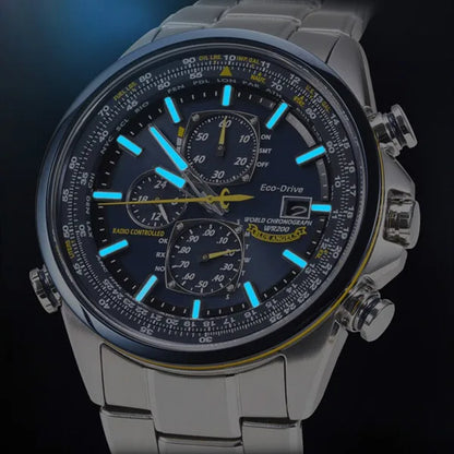 CITIZEN Brand Blue Angels Pilot Men's Watch Luxury Leisure Multifunction Watches for Men Calendar Quartz Wristwatch