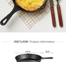 14/16/20cm Cast Iron Frying Pan,Non-stick Skillet Kitchen Fry Pot,Breakfast Pan Omelette  pancake pan,Induction Cooking Cookware