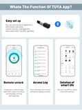 RAYKUBE V1 Adjustable TT Lock/ Tuya Bluetooth Smart Fingerprint Digital Cylinder Lock with APP/Password/RFID Card/Key  unlock