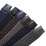 Elastic Nylon Unisex Casual Knitted Pin Buckle Jeans Belt Woven Canvas Elastic Expandable Stretch Waistband for Women Men Girdle