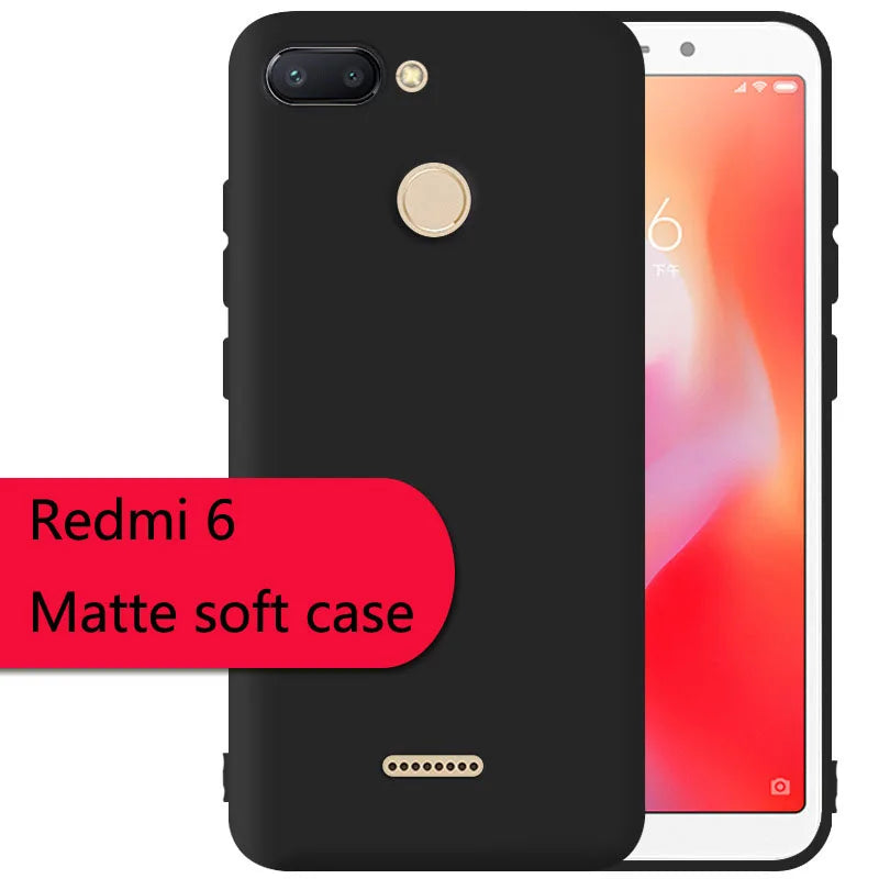 Funda de silicona TPU mate para Xiaomi Redmi 6 6A (5,45 pulgadas)