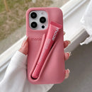 Rhode Case For iPhone 12 13 14 15 16 Pro Max Plus 17 Air Portable Lip Gloss Holder Lipstick Silicone Soft Bumper Cover Lip Glaze