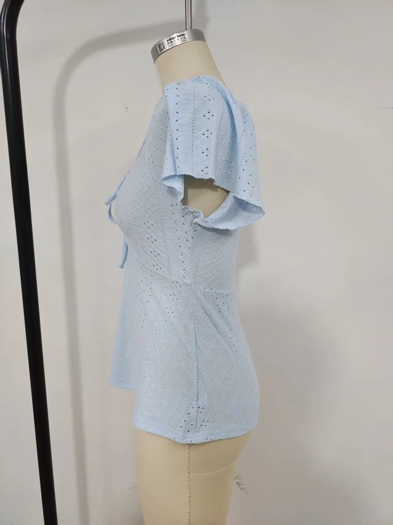 2026 Women Y2k Summer Tops V-Neck Drawstring Sexy Lace Up Short Sleeve Solid Color Shirts Female Elegant Casual Fashion Blouses