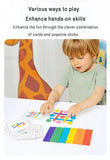 Early Learning Cognitive Rainbow Stick, Children's Color Matching Puzzle, Math Enlightenment, Puzzle Games, Montessori Block Toy