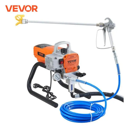 Kit de pulverizador de pintura de pared sin aire VEVOR 1500/1800W, pistola pulverizadora eléctrica con presión ajustable 