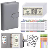 New A6 Budget Plan Notebook Cash Envelope Saving Money 6-Hole Binder for Financial Management A6 Loose-Leaf Notebook Binder