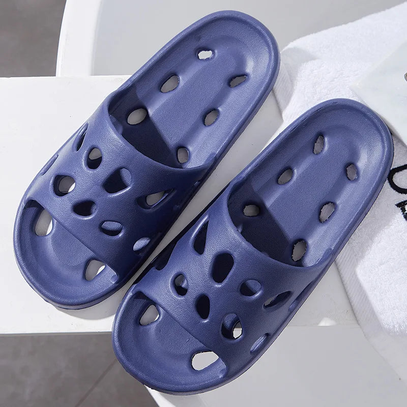 Summer Fashion Slippers Women's Shoes Cloud Slippers For Men Home Flat Sandals Massage Flip Flops Couples Bathroom Indoor Slides