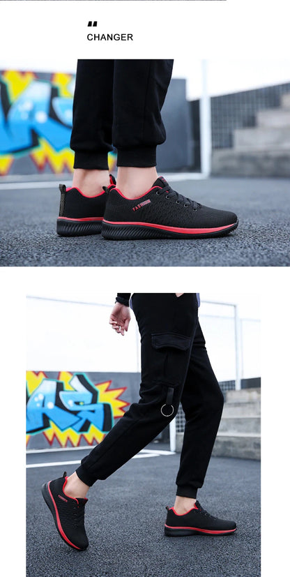 YRZL Sneakers Men Running Shoes Lightweight Sport Classical Mesh Breathable Casual Shoes Fashion Non Slip Shoes for Men