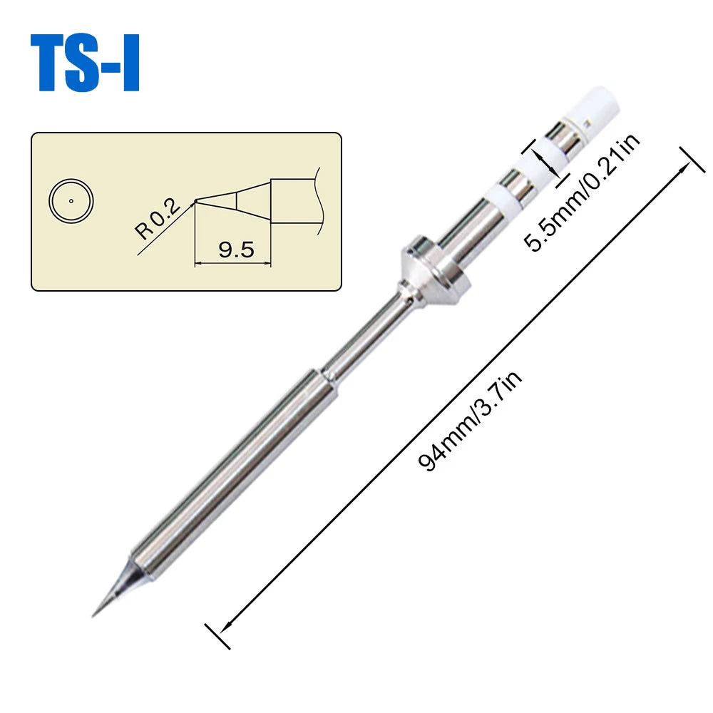 Puntas de repuesto para soldador Pine64 TS100 TS101. Varios modelos de punta para soldador eléctrico Pinecil V2, serie TS, BC2 ILS.