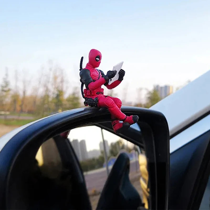 Sitting Anime Figure Hero Doll Home Decoration Mini Figurine Car Interior Miniature Model Collection Figurine Kids Toy Gifts