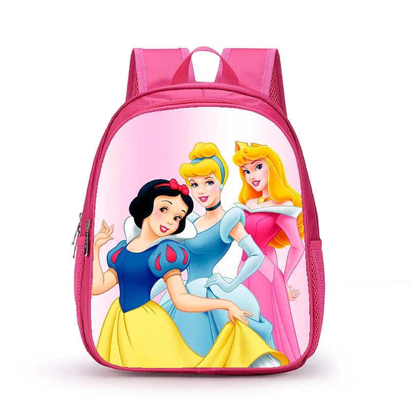 12 Inch Disney Snow White Princess School Bags for Kindergarten Children kids School Backpack for Girls Boys Cartoon Backpacks
