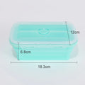 Collapsible Food Storage Containers Silicone Lunch Box with Lid Food Bowls Kitchen Stackable Lunch Box for Pantry Freezer Safe