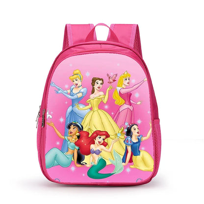 12 Inch Disney Snow White Princess School Bags for Kindergarten Children kids School Backpack for Girls Boys Cartoon Backpacks