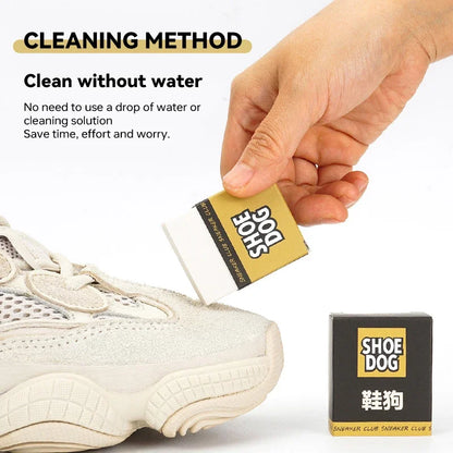 Borrador portátil para zapatos de gamuza, piel de oveja, cuidado de telas de cuero mate, limpiador de cuero, cepillo para zapatos con bloque de goma, 1 pieza 