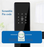 H4 Tuya Electronic Lock Wifi Smart Door Lock Fingerprint Lock Password IC Card Key USB Charge For Smart Home