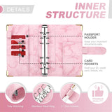 New A6 Budget Plan Notebook Cash Envelope Saving Money 6-Hole Binder for Financial Management A6 Loose-Leaf Notebook Binder