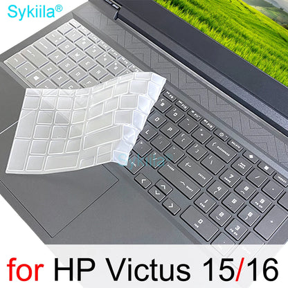 Funda de teclado para HP Victus 16, 15, 16t, 15t, 16z, 15z, 16-d, funda protectora de silicona, accesorios para portátiles gaming de 15.6 y 16.1 pulgadas (2023)
