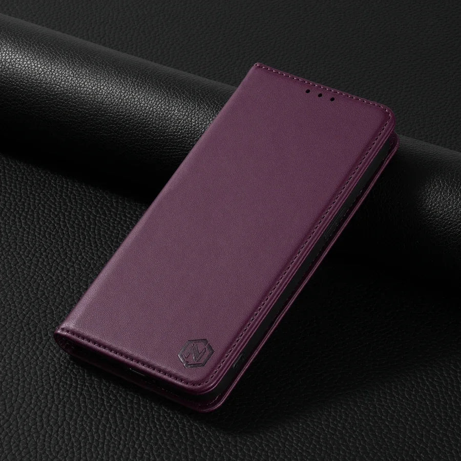 Wallet Skin friendly Magnetic Card Slot Flip Leather Case For Xiaomi 14T 13T 11T Poco X6 C65 C75 Redmi 14C 13C 13 12C 10C 9A 9C