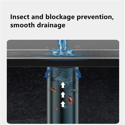 Recogedor de pelos autoadhesivo para desagüe de ducha, cortable, malla desechable, para fregadero de cocina y baño