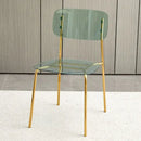 Modern Simple Household Transparent Dining Chair Backrest Single Person Leisure Net Red Table Plastic Chair Makeup Chairs  стул