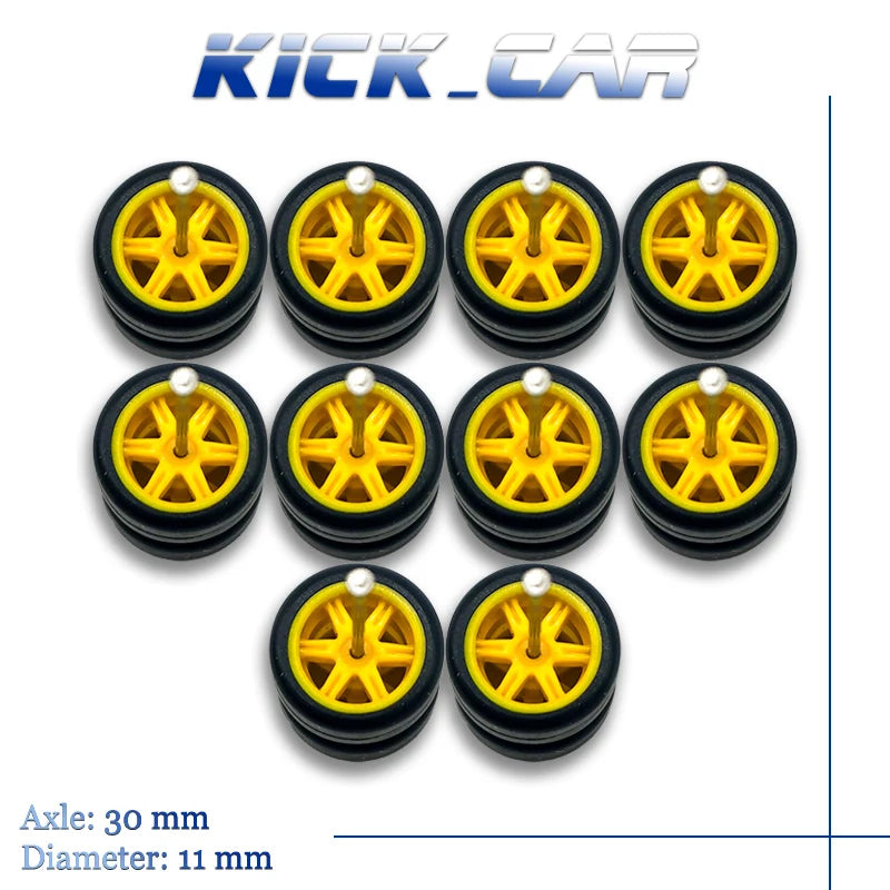 1/64 Wheels Tires Navy Blue set for VDiecast Model Cars Collection Toy for Hot Wheels Hobby Modified Parts 5 set/pack