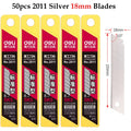 Deli 10pcs/box Knife Blade 9mm 18mm SK5 Metal Blades for Home School Supplies Art Craft Paper Box Cutting Utility Knife Tool