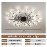 Lámpara de techo LED moderna para sala de estar, comedor, dormitorio, diseño de fuegos artificiales nórdicos, decoración del hogar, iluminación interior