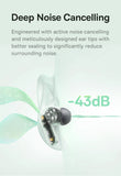 Fones de Ouvido True Wireless Baseus Bass EP10 NC – Cancelamento de Ruído ANC de -43dB, Bluetooth 6.0, Intra-auriculares, 4 Microfones com ENC