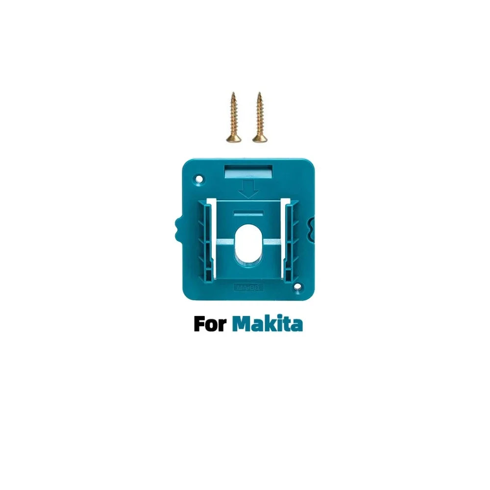 Machine Holder Battery Storage Rack for Dewalt/Makita/Milwaukee 14.4V 18V Li-ion Battery Wall Mount Tool Bracket Fixing