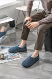 Comwarm Men Warm Non-Slips Slippers Cozy Casual Indoor Outdoor Flats Slides Plush Bedroom Warm Shoes Male Soft Sole Home Shoes