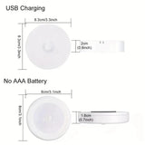 1 Luminária Noturna com Sensor de Movimento – Lâmpada LED Sem Fio para Quarto, Escada, Closet e Decoração de Ambientes