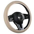 Elastic Elastic Steering Wheel Cover, Warm in Winter, Cool in Summer, Universal 15 Inches (About 38.1 Cm), Microfiber Breathable