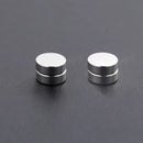1/3Pairs 6MM Crystal Magnetic No-Pierce Stainless Steel Stud Earrings for Men Punk Zircon Magnet Earrings Non Piercing Jewelry