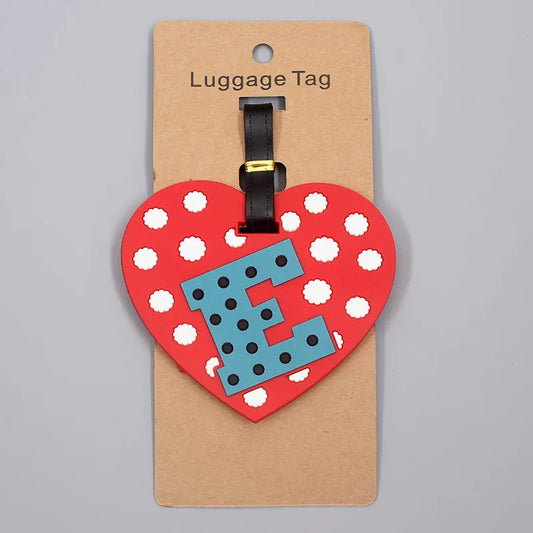 Newest Cute 26 Letters Luggage Travel Accessories Tag Silica Gel Suitcase ID Address Holder Baggage Boarding Tag Portable Label