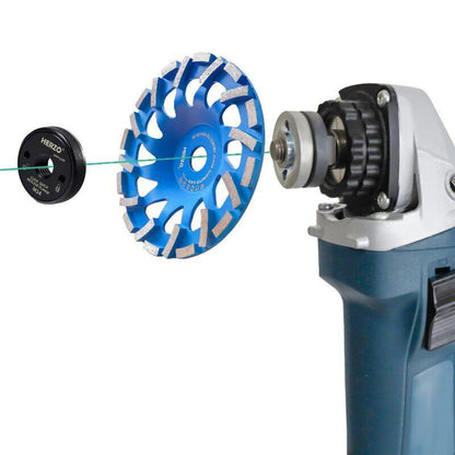Disco de copa de diamante HERZO de 7"/180 mm con turbo segmentado para pulir hormigón, mampostería y mármol.