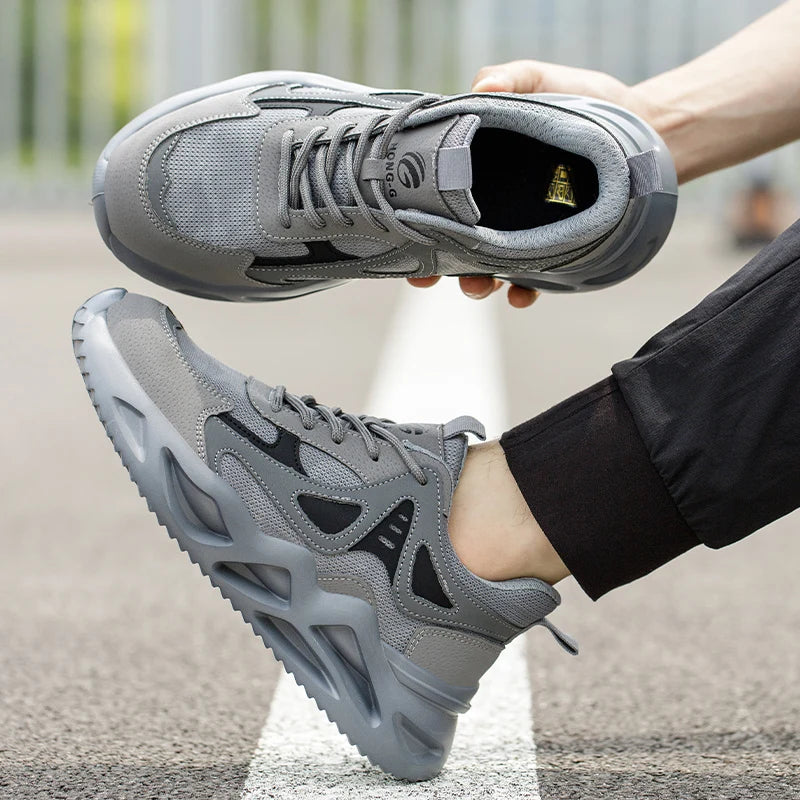 Lightweight Safety Shoes Men Women Work Shoes Steel Toe Cap Working Boots Sneakers Man Women Breathable Shoes Tactical Boots