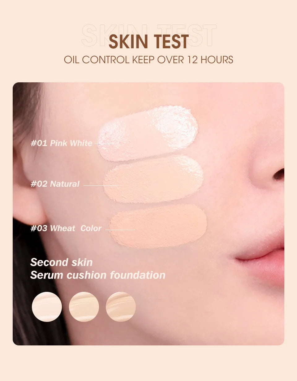 Wholesale O.TWO.O Air Cushion BB Cream 3 Colors Fuller Coverage Waterproof Long-lasting Concealer Cushion Compact Face Makeup