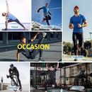 Gym Short Sleeve Running T-Shirt Men's Compression Long Sleeve Shirt Sun Protection Quick Drying Sports Top Black Sportswear 4xl