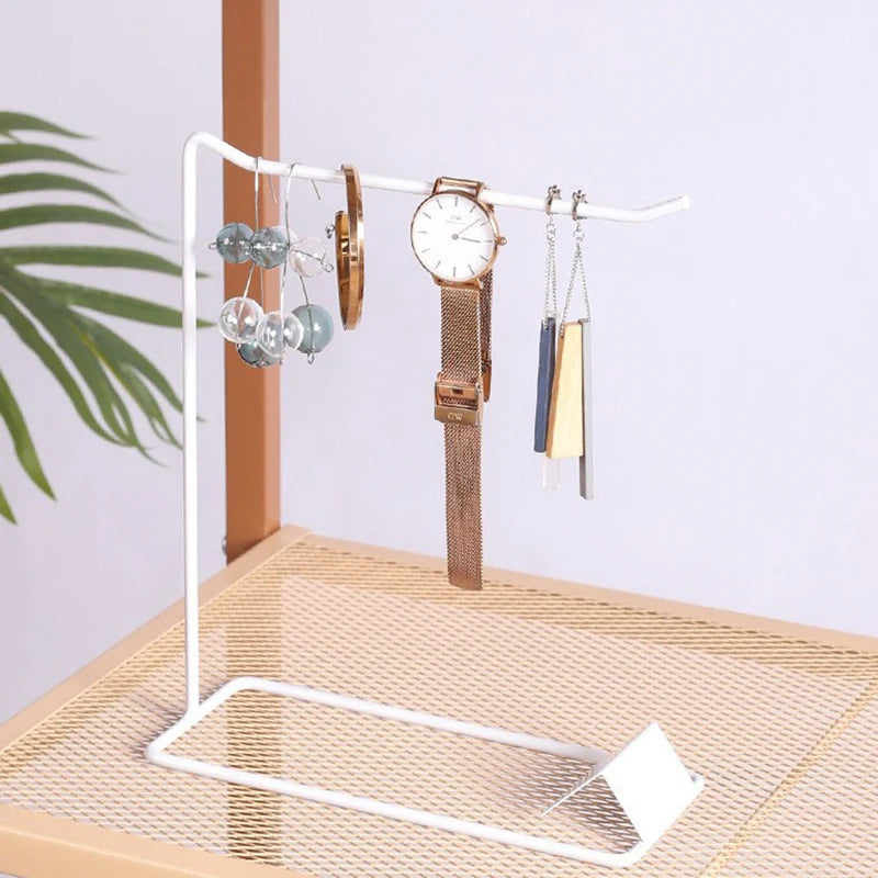 Iron Jewelry Display Stand Desktop Sundries Storage Holder Jewellery Rack For Necklace Bracelets Earrings Rings Headbands