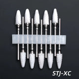 10pcs Ceramic Nail Drill Bits Set, Electric Manicure & Pedicure Milling Cutter, For Nail Polishing Machine