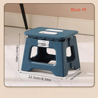Portable Mini Outdoor Stool - Thickened Plastic Folding Chair and Mazar Bench for Adults and Children